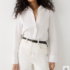 JCrew Slim fit stretch cotton poplin shirt, Size 4 EUC